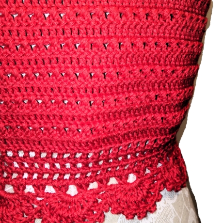 Top, Sommer-Top, Damen-Top, Crop-Top, Cropped-Top, gehäkelt