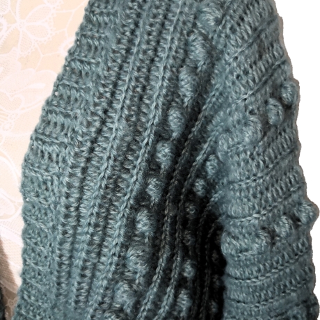 Cardigan, Bobbel-Cardigan, Damenjacke, Jacke, gehäkelt