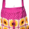 Tasche, Shopper, Sunflower-Bag, Granny-Square-Tasche, gehäkelt