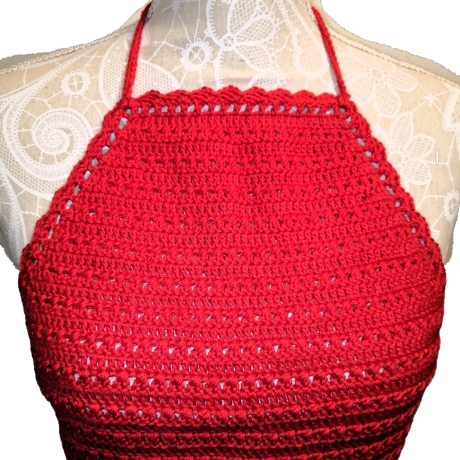 Top, Sommer-Top, Damen-Top, Crop-Top, Cropped-Top, gehäkelt