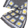 Babydecke personalisiert mit Anfangsbuchstabe, Kuscheldecke