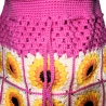 Tasche, Shopper, Sunflower-Bag, Granny-Square-Tasche, gehäkelt