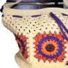 Tasche, Shopper, Sunflower-Bag, Granny-Square-Tasche, gehäkelt