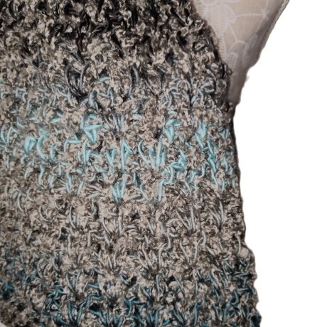 Langer Schal, gehäkelt, XL-Schal, Unisex