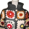 Cardigan, Jacke, Granny-Square-Cardigan, Damenjacke, gehäkelt