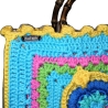 Tasche LOTUSBLUME mit Baumwollgarn gehäkelt, Lotus-Flower-Bag
