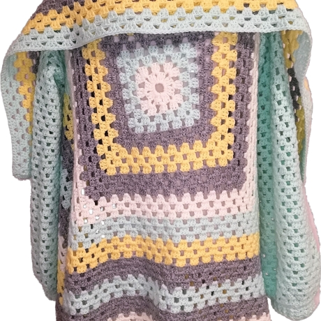 Cardigan, Jacke, Granny-Square-Cardigan, Damenjacke, gehäkelt