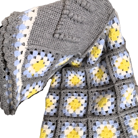 Babydecke personalisiert mit Anfangsbuchstabe, Kuscheldecke