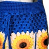 Tasche, Shopper, Sunflower-Bag, Granny-Square-Tasche, gehäkelt