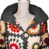 Cardigan, Jacke, Granny-Square-Cardigan, Damenjacke, gehäkelt