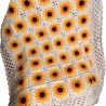 Kinderdecke Sunflower, gehäkelte Decke, 100% Baumwolle (8/8)