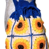 Tasche, Shopper, Sunflower-Bag, Granny-Square-Tasche, gehäkelt