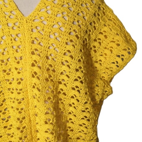 Damen-Shirt, Sommer-Shirt, Damen-Top, Shirt, T-Shirt, gehäkelt