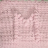 Babydecke personalisiert mit Anfangsbuchstabe, Kuscheldecke