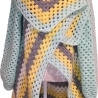 Cardigan, Jacke, Granny-Square-Cardigan, Damenjacke, gehäkelt
