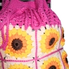 Tasche, Shopper, Sunflower-Bag, Granny-Square-Tasche, gehäkelt
