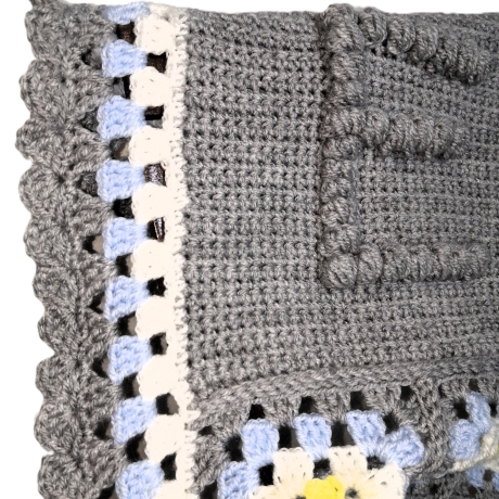 Babydecke personalisiert mit Anfangsbuchstabe, Kuscheldecke