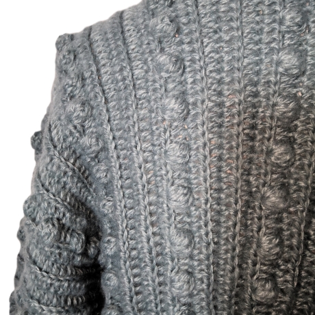 Cardigan, Bobbel-Cardigan, Damenjacke, Jacke, gehäkelt