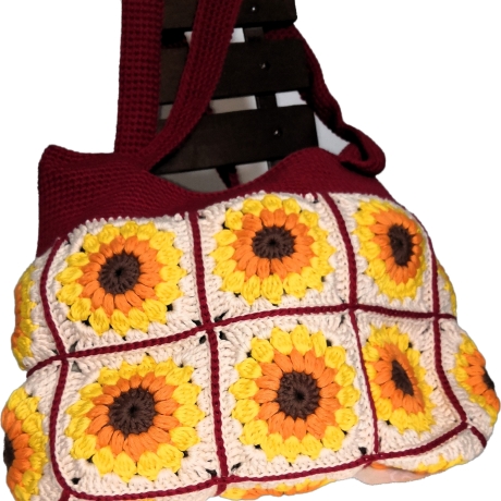 Tasche, Shopper, Granny-Square-Tasche