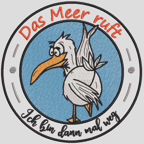 Ferberline Stickdatei Das Meer ruft 4 Größen ab 13x13