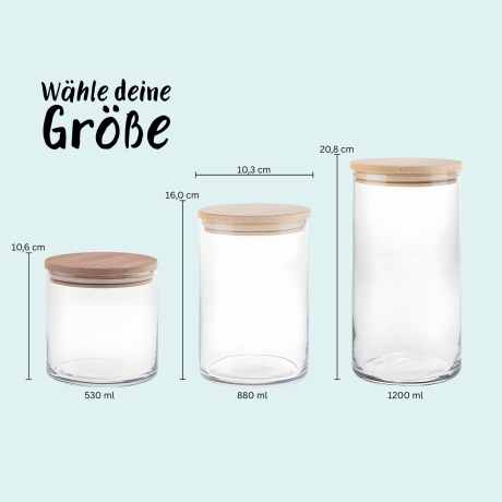 Geduldsfäden - Glas mit Deckel aus Buchenholz personalisierbar