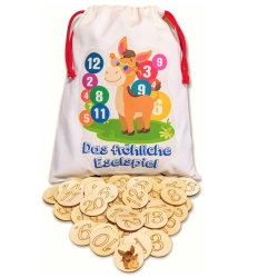 Das Eselspiel  121 Holzsteine Gesellschaftsspiel Lernspiel Birke