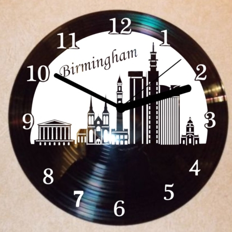 Schallplattenuhr Wanduhr Birmingham