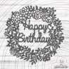 Happy Birthday Kranz Plotterdatei SVG DXF
