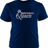 Kinder Kurzarm T-Shirt bedruckt mit BIRTHDAY QUEEN Punte