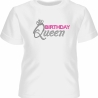 Kinder Kurzarm T-Shirt bedruckt mit BIRTHDAY QUEEN Punte