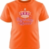 Kinder Kurzarm T-Shirt bedruckt mit BIRTHDAY QUEEN pink