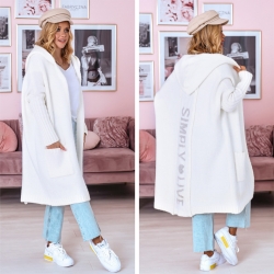 Oversize Strickmantel lang Strickjacke Simply live Cardigan M-2XL