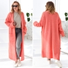 Oversize Strickmantel lang Strickjacke Cardigan Strickweste S-XL