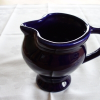 Vintage Vase Blaue Kanne aus Keramik aus den 70er Jahren