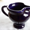 Vintage Vase Blaue Kanne aus Keramik aus den 70er Jahren