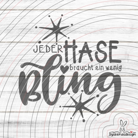 Bling Plotterdatei SVG DXF
