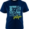 Kinder Kurzarm T-Shirt BLOCK personalisiert mit Name +Zahl
