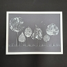 Bild Wandbild skelettierte Blätter gerahmt Bäume Allee 25x18cm