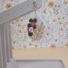 Bezaubernde Blumen-Ohrstecker in Tropfenform – Handgefertigt