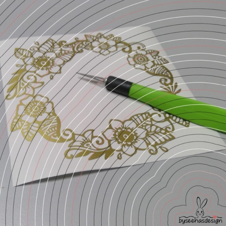 Blumenkranz Zahlen 0-9 Plotterdatei SVG DXF