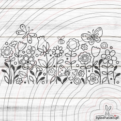 Blumen Paradies Plotterdatei SVG DXF