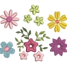 Stickdatei Blumen Minis SET