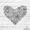 Blumenherz Plotterdatei SVG DXF 