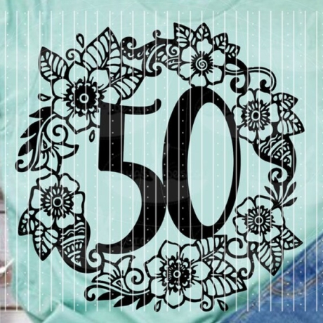 Blumenkranz Zahlen 0-9 Plotterdatei SVG DXF