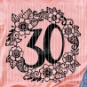 Blumenkranz Zahlen 0-9 Plotterdatei SVG DXF