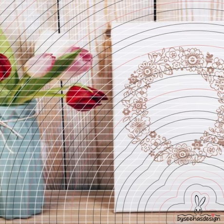 Blumen Kranz Plotterdatei SVG DXF