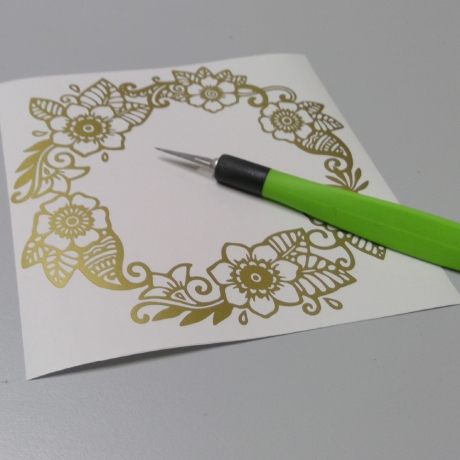 Blumenkranz Plotterdatei SVG DXF 