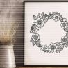Blumenkranz Plotterdatei SVG DXF 