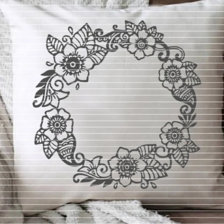Blumenkranz Plotterdatei SVG DXF 