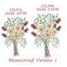 Stickdatei Blumenstrauß zwei Varianten